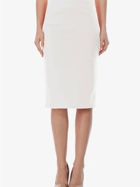 White Pencil Skirt - Women